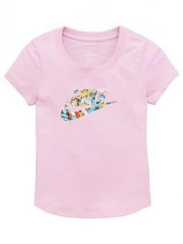 Image of Nike Older Girls Dye Scoop Futura Uv T-Shirt - Pink