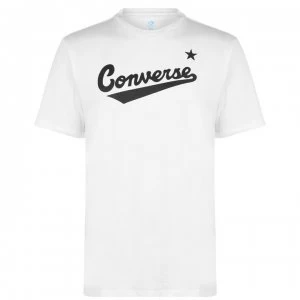 image of Converse Nova Logo T Shirt - White