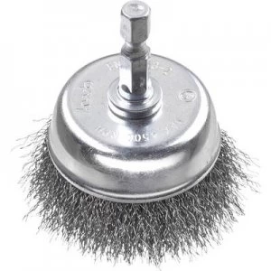Image of kwb CUP BRUSH, HSS STEEL WIRE, CORRUGATED 606330