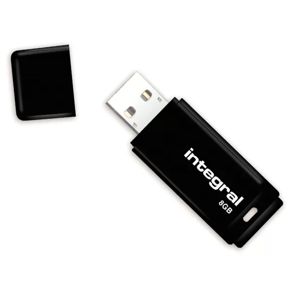 Image of INTEGRAL MEMORY USB 2.0 Flash Drive Black 8GB