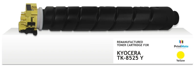 Image of PrintMate KYOCERA TK-8525Y. remanufactured toner. Yellow 20000p