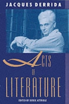 Image of Acts of Literature by Jacques Derrida Paperback