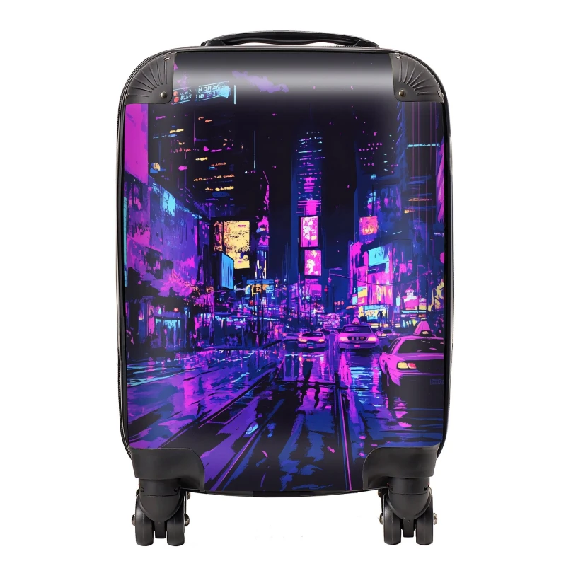 Image of Designer Luggage Dante Mercer: 00007 Suitcase in Purple Size: Large Purple Unisex Large