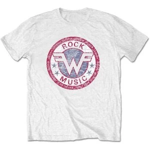 Image of Weezer - Rock Music Unisex Large T-Shirt - White