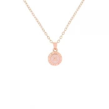 Image of Ted Baker ELVINA Mini Button Pendant - Rose Gold- Baby Pink