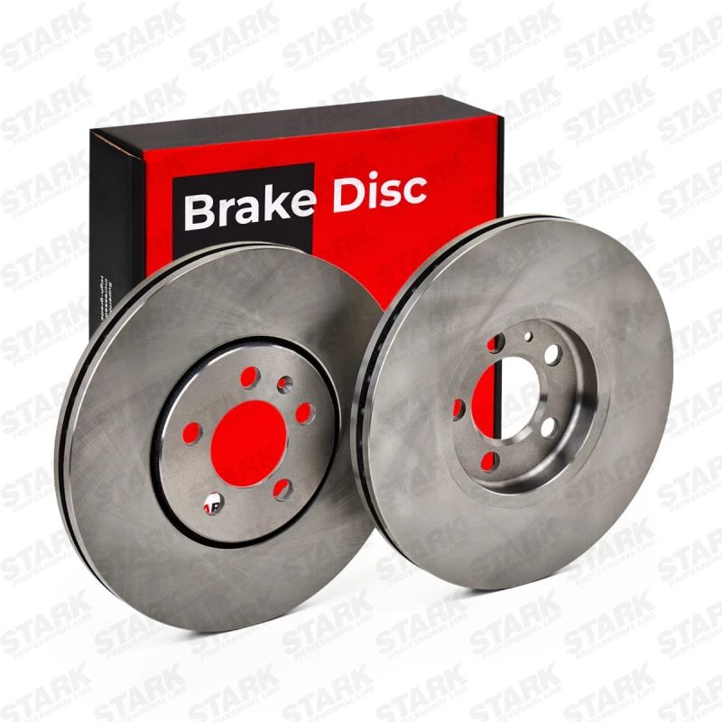 Image of STARK SKBD-0022311 Brake disc Front Axle, Vented, Cast Iron, Uncoated, Untreated, without bolts/screws Cast Iron Brake Disc (82)