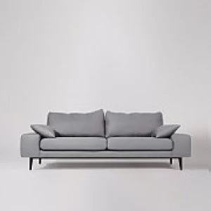 Image of Swoon Tulum Smart Wool 3 Seater Sofa - 3 Seater - Pepper