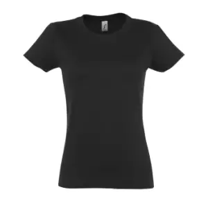 Image of SOLS Womens/Ladies Imperial Heavy Short Sleeve T-Shirt (M) (Dark Grey)