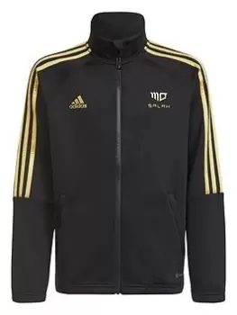 Image of Boys, adidas Salah Junior Track Top - Black/Gold, Size 11-12 Years