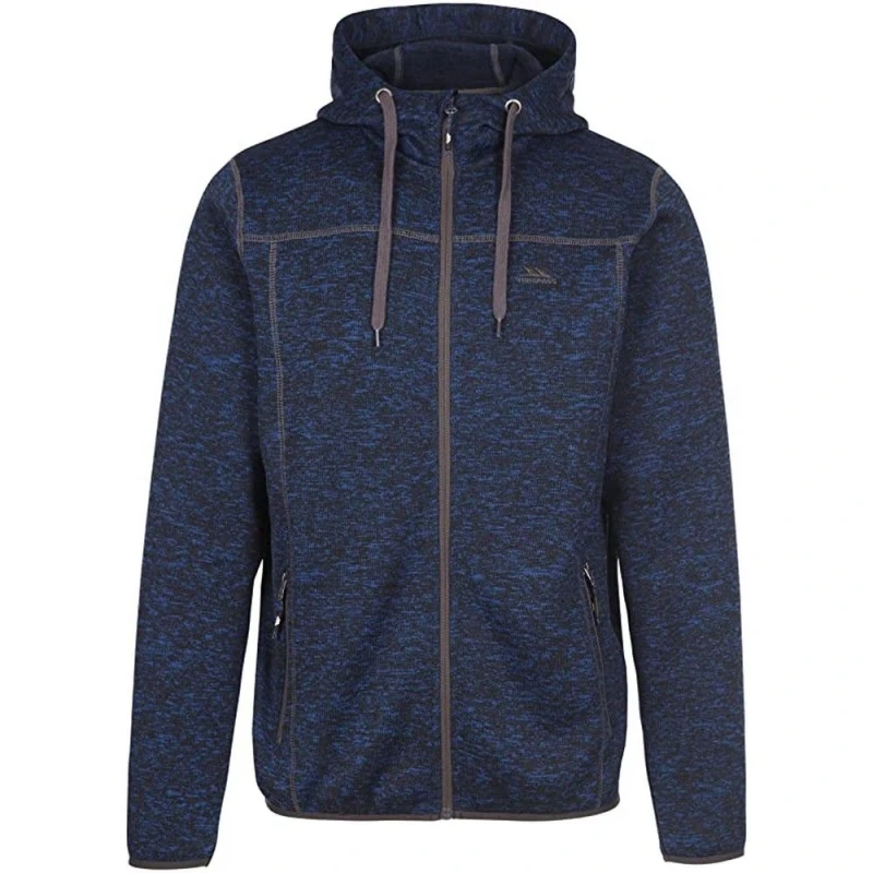 Image of Trespass Trespass Men Odeno B Marl Fleece Jacket in Navy Size: X-Small Navy XS Male 5059958995666