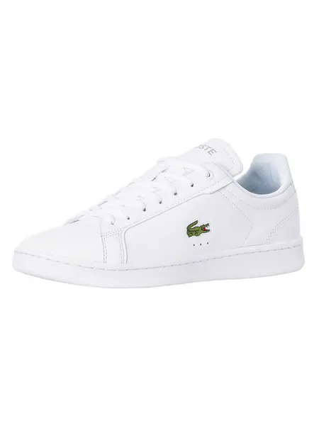 Image of Lacoste White Carnaby Pro Bl Leather Tonal Trainers White Male 12 210503UK