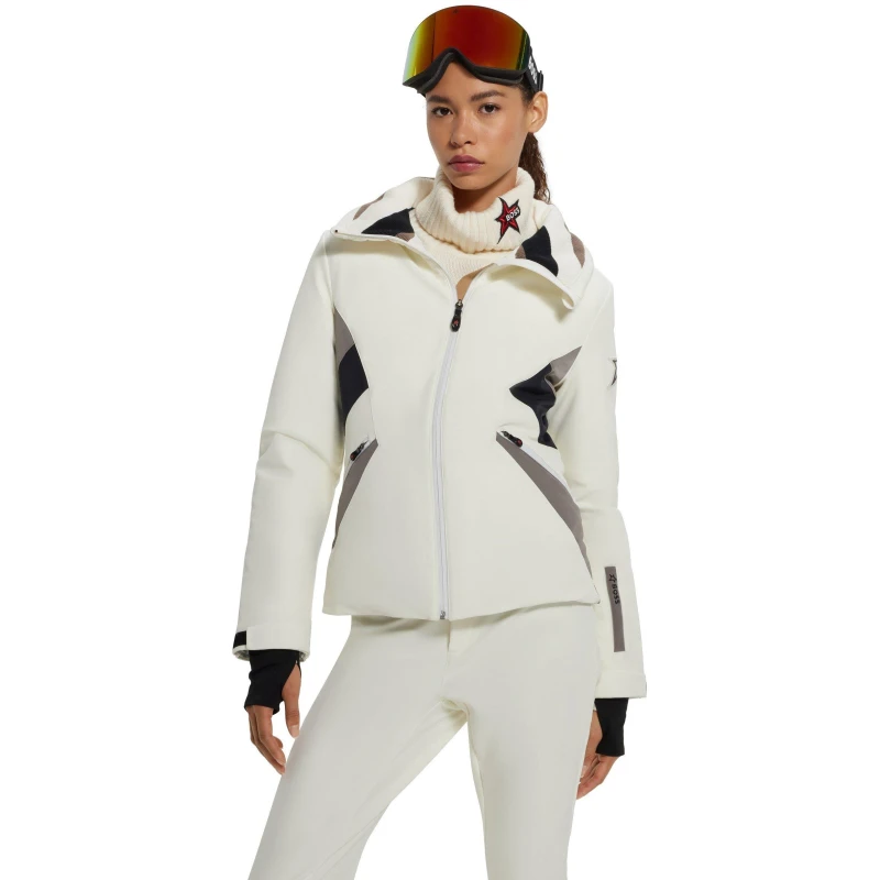 Image of Boss Womens Weather-Resistant Ski Jacket White female 14 (XL)