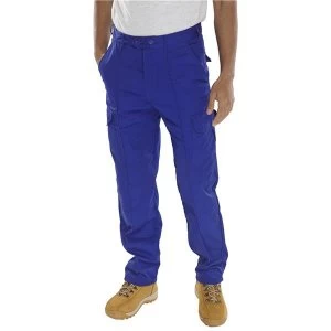 Image of Super Click Workwear Drivers Trousers Royal Blue 32 Ref PCTHWR32 Up to