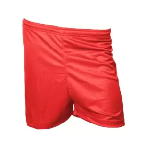 Precision Unisex Adult Micro-Stripe Football Shorts (XXL) (Red)