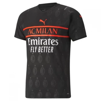 image of Puma AC Milan Third Shirt 2021 2022 - Black/Red