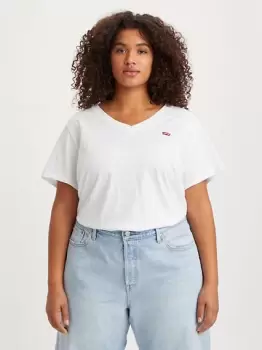 Image of The Perfect V Neck (Plus) - White