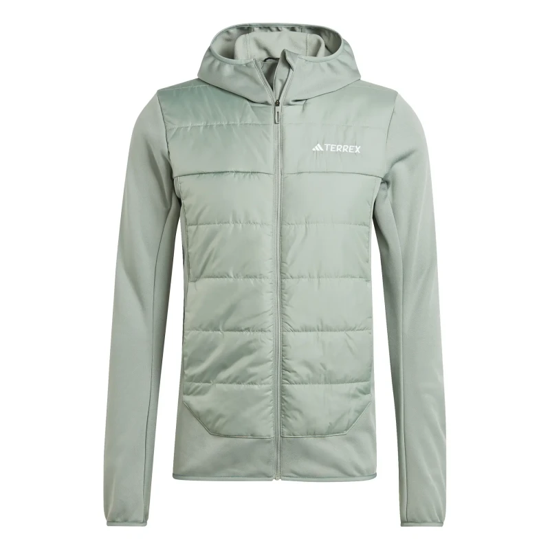 Image of Hybrid insulated hooded hiking jacket adidas Multi Terrex Vert Male 2XL