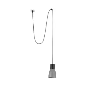 image of Kombo Grey Dome Pendant Lamp Ø120 With Plug