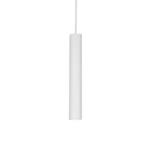 Image of Look 1 Light Slim Ceiling Pendant White, GU10