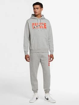 Image of Nike Sportswear GX Fleece Tracksuit - Grey Size XL Men
