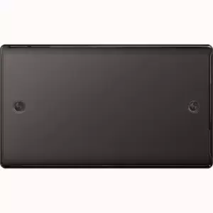 Image of BG Nexus Metal Black Nickel 2 Gang Blanking Plate - NBN95