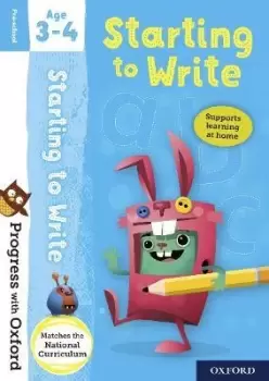 Image of Progress with Oxford: Starting to Write Age 3-4 by Sarah Snashall