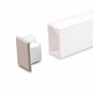 Image of Zexum 25mm x 16mm Mini Trunking Accessories - Stop End