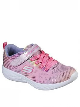 Image of Skechers Girls Go Run 600 Shimmer Speeder Trainers - Pink, Size 10 Younger