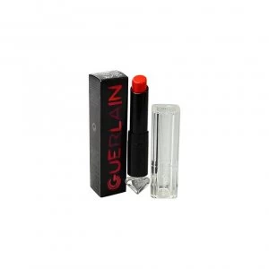 Image of Guerlain La Petite Robe Noire Deliciously Shiny Lip Color 020 Poppy Cap Lipstick For Her 0 09 Ounce