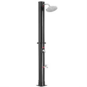 image of Solar Outdoor Shower Black 20L 7ft