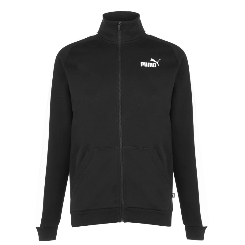 Image of Puma Clean Fleece Tracksuit Mens - Black XS