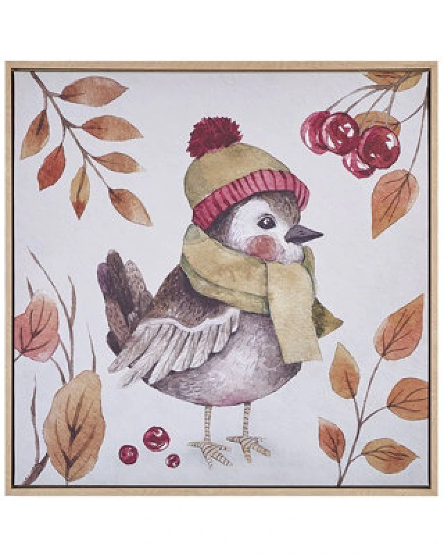 Image of Beliani Canvas Castro Animal Motif 63 X 63cm Multicolour