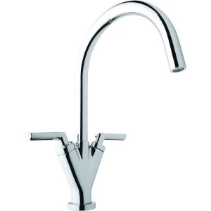 image of Wickes Siena Mono Mixer Kitchen Sink Tap Chrome