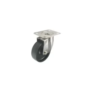 Image of HT SS Braked Swivel Plate 125MM Thermoplastic