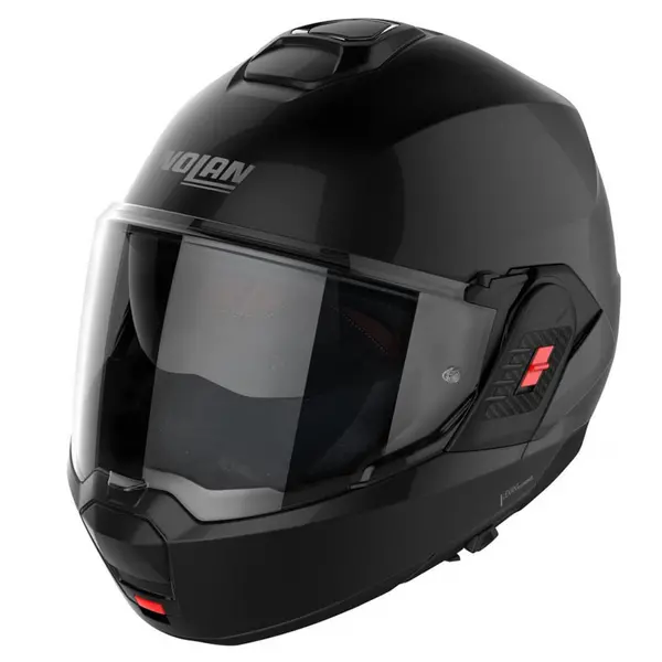 Image of Nolan N100-6 Classic N-COM 010 Flat Black Modular Helmet Size M