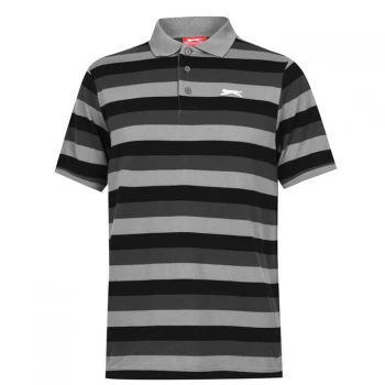 image of Slazenger Pique Polo Shirt Mens - Grey