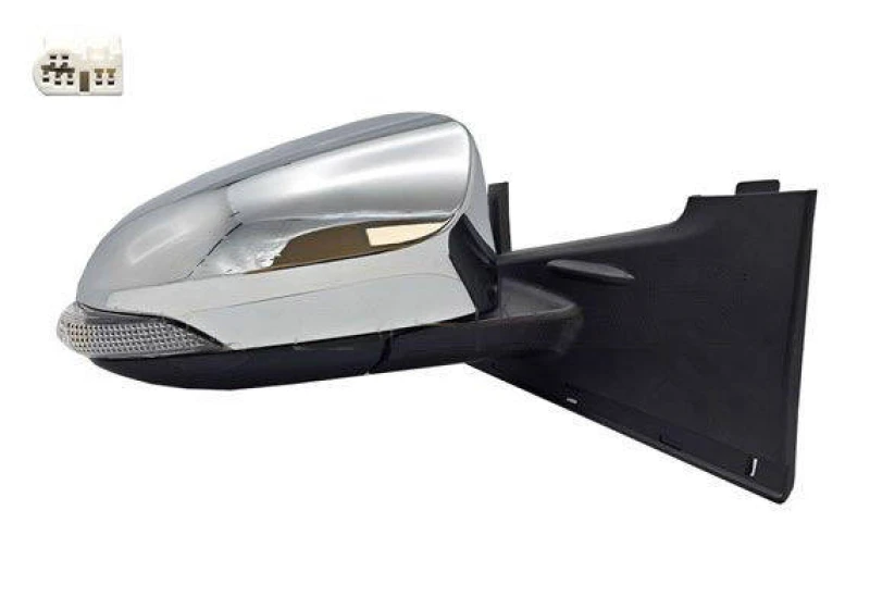 Image of ALKAR 6152529 Wing mirror Right, chrome, Electric, Convex Outside Mirror (50)