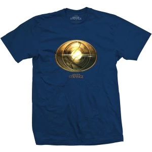Image of Marvel Comics - Doctor Strange Amulet Unisex Large T-Shirt - Blue