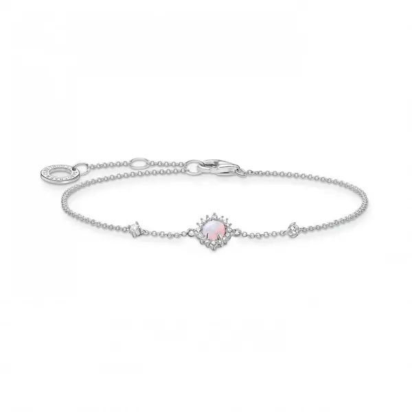 Image of Thomas Sabo Charm Club Charming Silver Zirconia Vintage Shimmering Bra