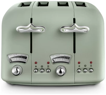 Image of DeLonghi Argento Flora CTO4.GR 4 Slice Toaster