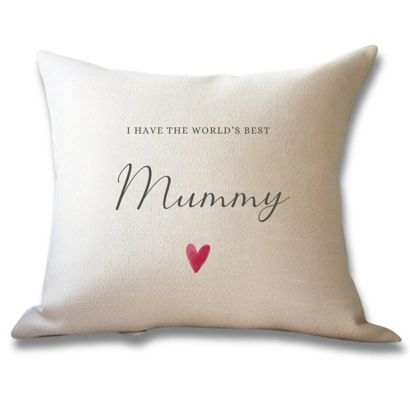 Image of Aye Do Gifts I Have The Worlds Best Mummy Cushion - 7234 Cream unisex One Size