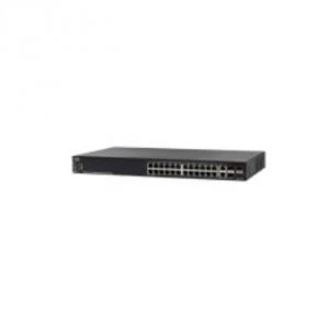 image of Cisco SG550X-24MP-K9 Managed L3 Gigabit Ethernet (10/100/1000) Black 1U Power over Ethernet (PoE)