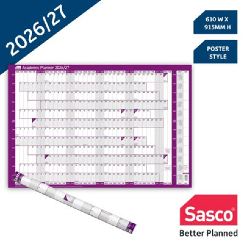 Image of Sasco Academic Year Planner Unmounted 2026/27 2410274