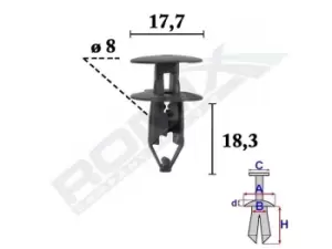 Image of ROMIX Clip FIAT C70570 735669714