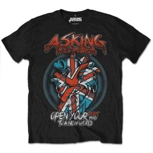 Image of Asking Alexandria - Heart Attack Unisex Large T-Shirt - Black