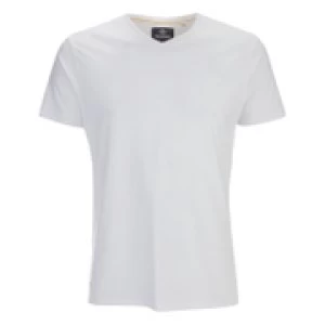 Image of Threadbare Mens Charlie Plain V-Neck T-Shirt - White - L