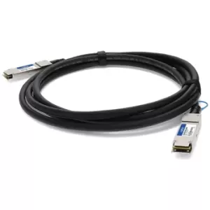 image of AddOn Networks DAC-QSFP28-100G-0.5M-AO InfiniBand cable Black