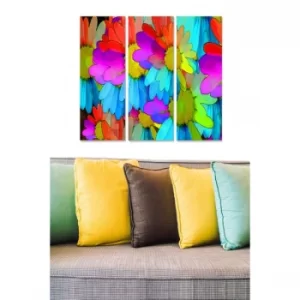 Image of MDF1251979 Multicolor Decorative MDF Painting (3 Pieces)