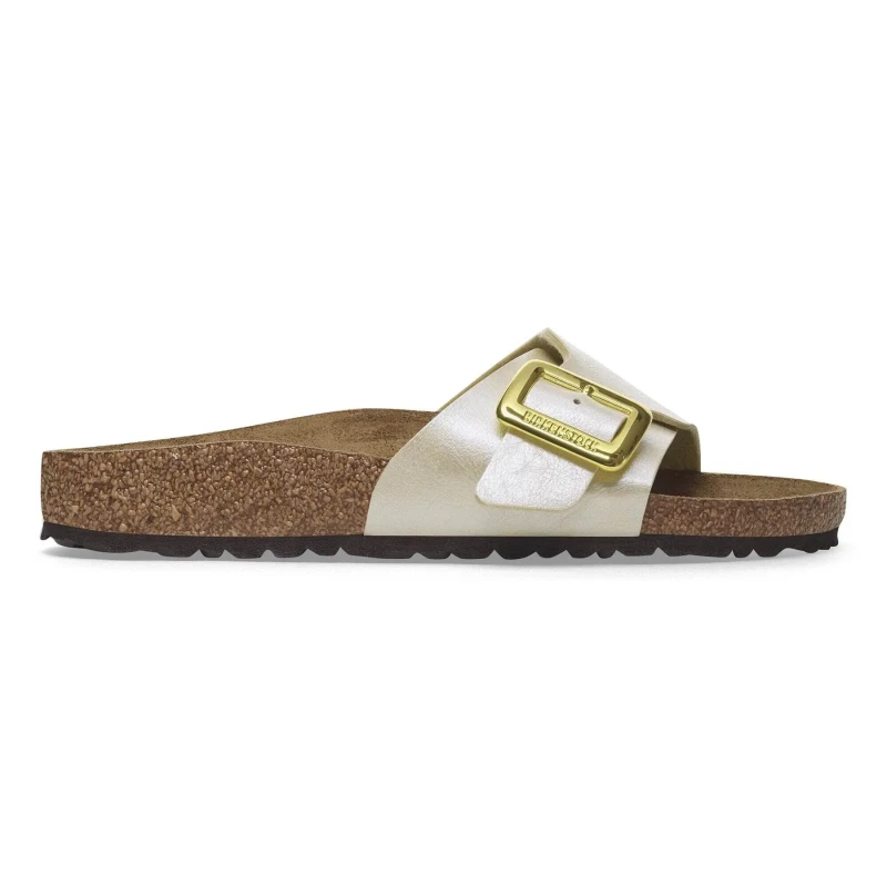 Image of Birkenstock Womens sandals Birkenstock Catalina Cushion Birko-Flor Blanc Female 38 Etroit