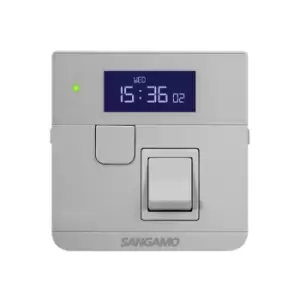 image of Sangamo Powersaver Plus Electronic 24 Hour Fused Boost Controller Silver - PSPSF24S